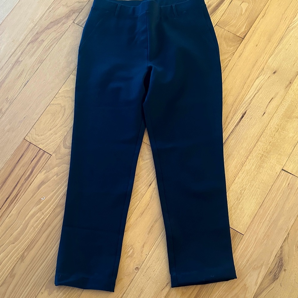 Classic  Quince Black  stretch Straight-Leg Pants
